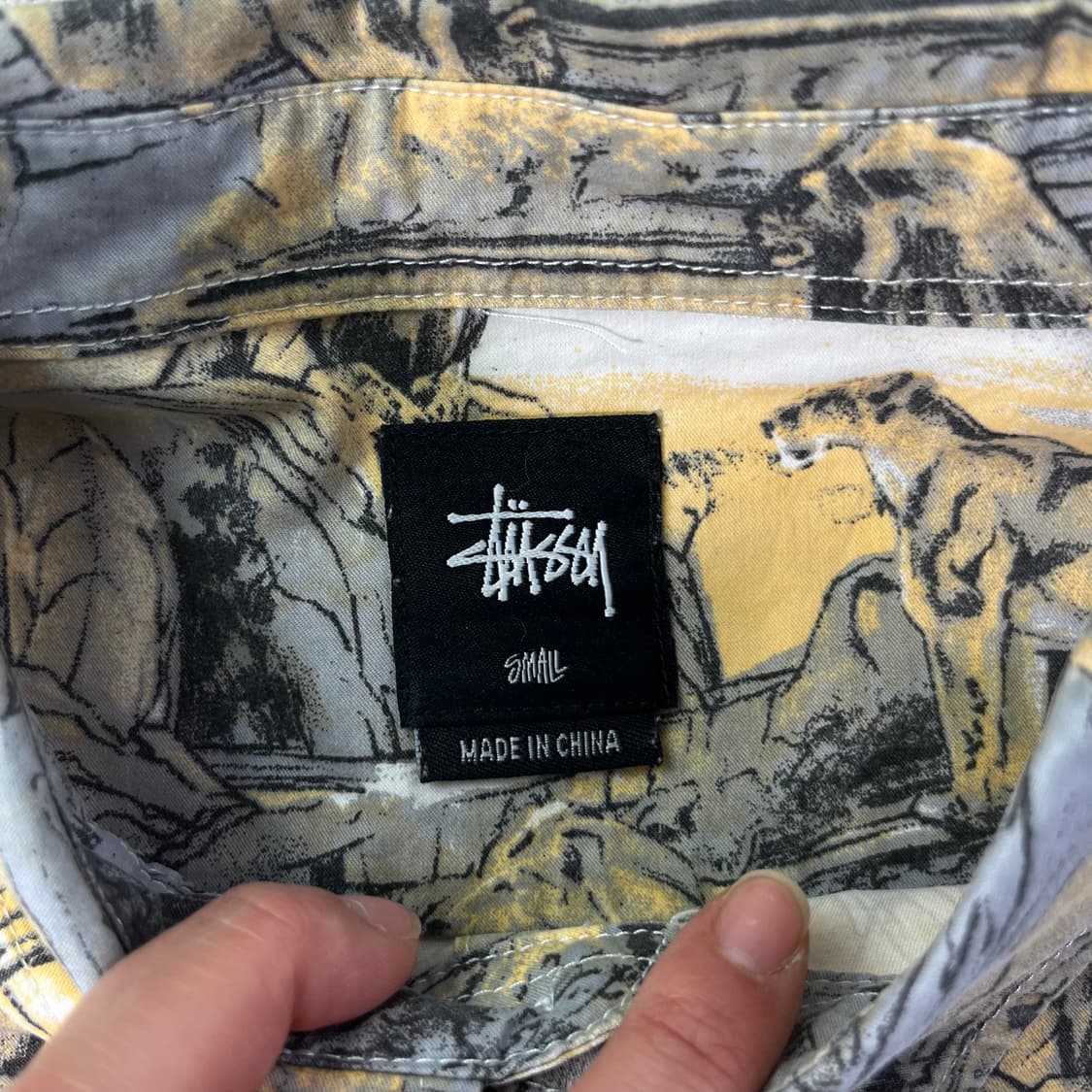 95 스투시 월드 트라이브 사파리 셔츠 상품이미지3