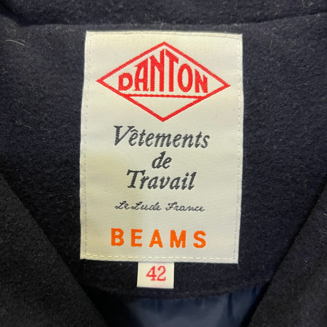 DANTON X BEAMS  콜라보 울 다운 베스트 상품이미지3