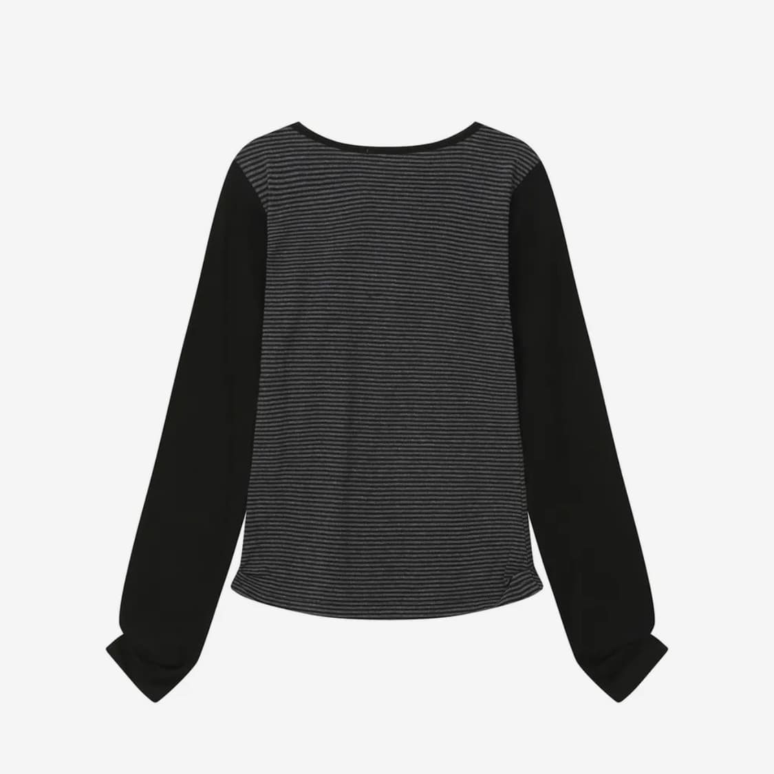 새상품 미세키서울 헨리 넥 롱 슬리브 스트라이프 상품이미지2