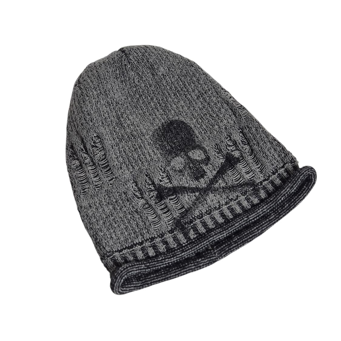 그런지 Y2K 스컬 봉봉 비니 상품이미지1