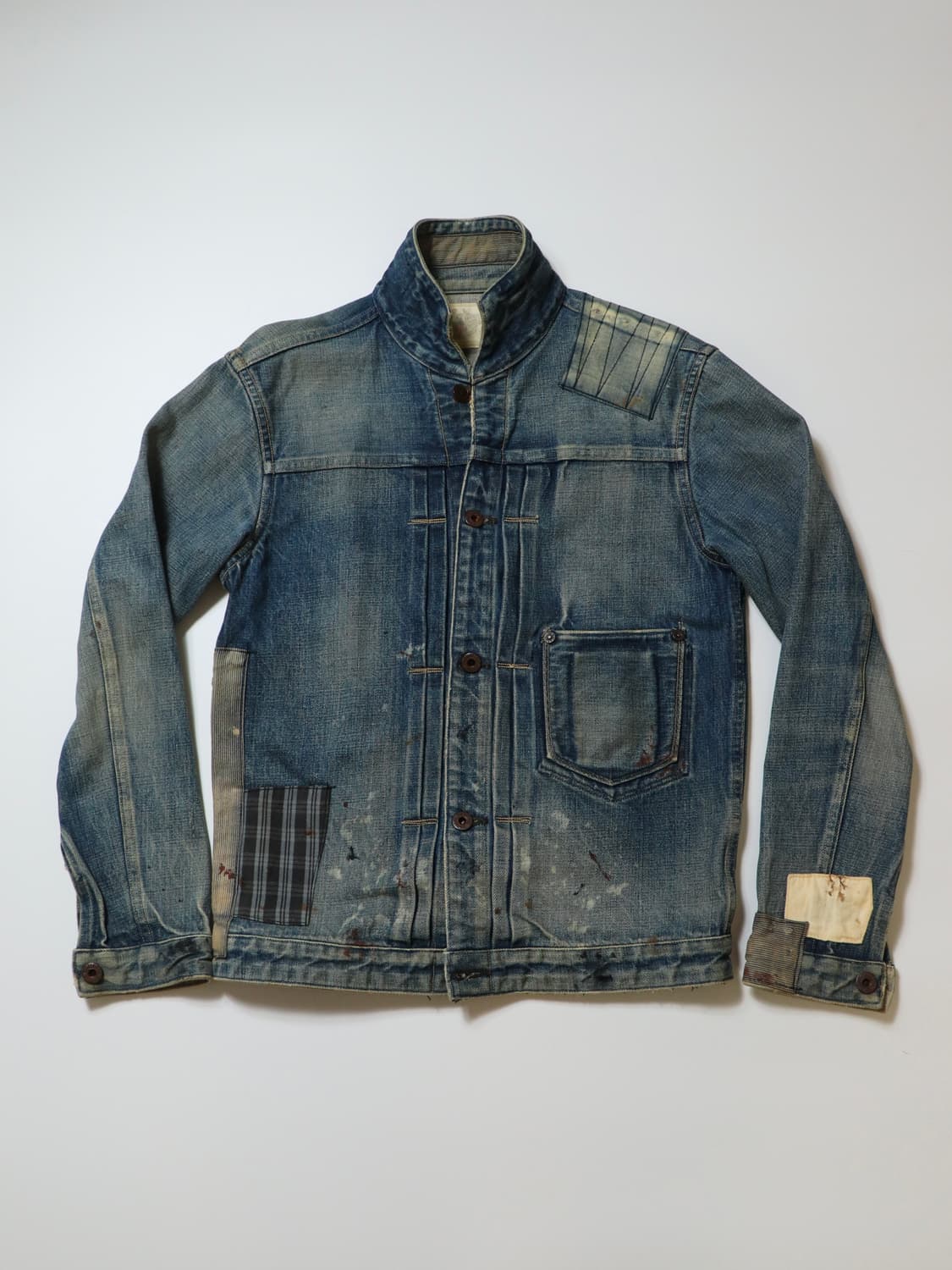 OLD JOE & CO. Indigo Patchwork Denim Jac 상품이미지1