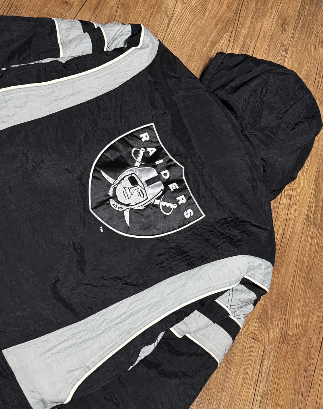  스타터 90s NFL 데드스탁 레이더스 오버핏 아노락 파카 상품이미지2