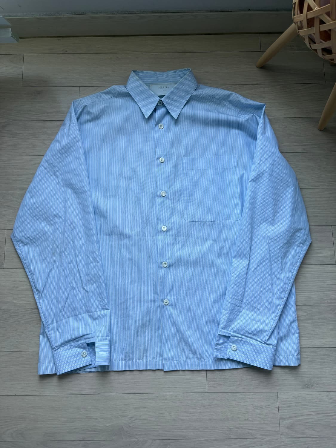 프라다 트라이앵글 패치 스트라이츠 셔츠 상품이미지2