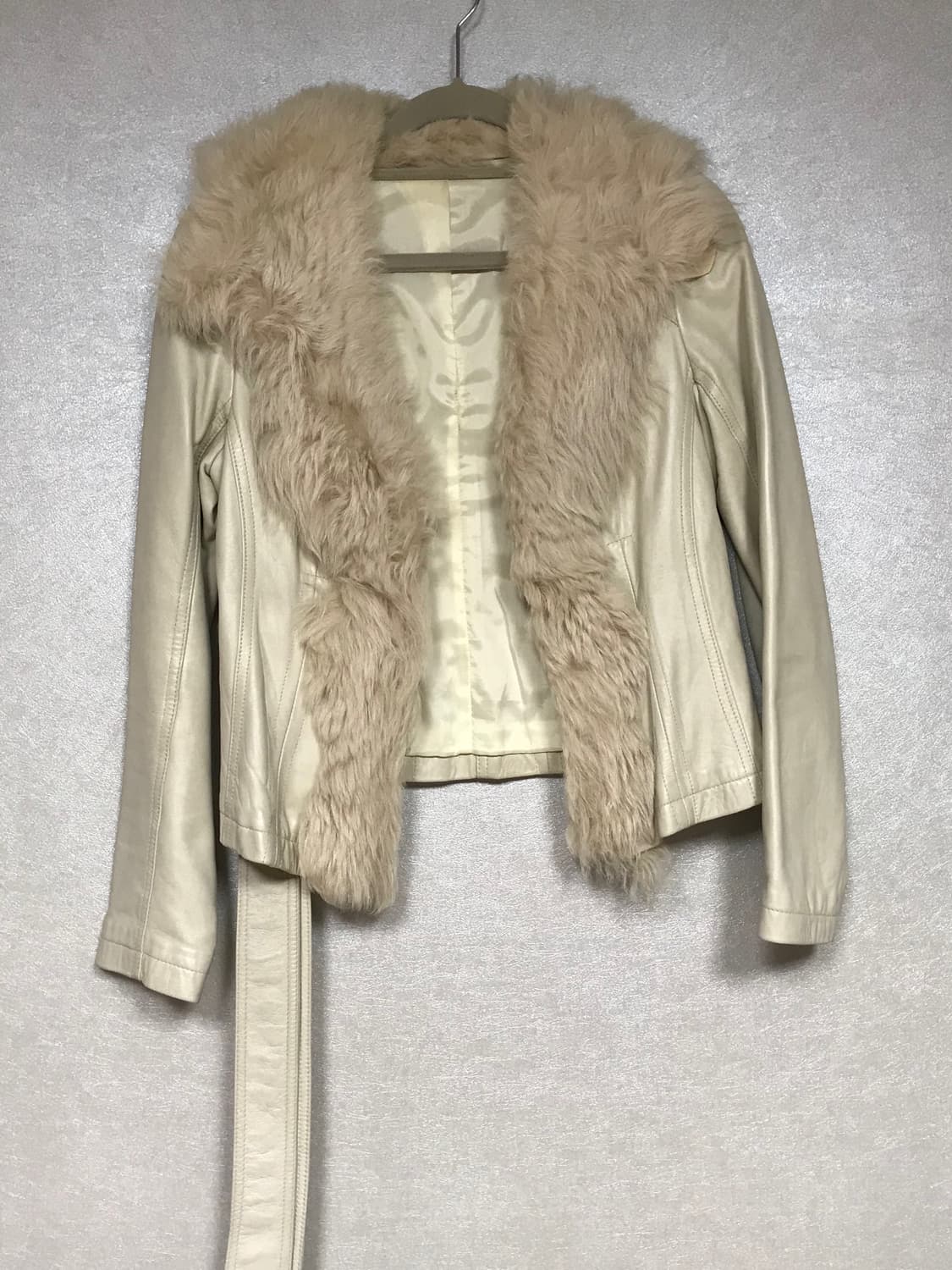 빈티지 퍼 레더자켓 / 오네갸루스타일 상품이미지1