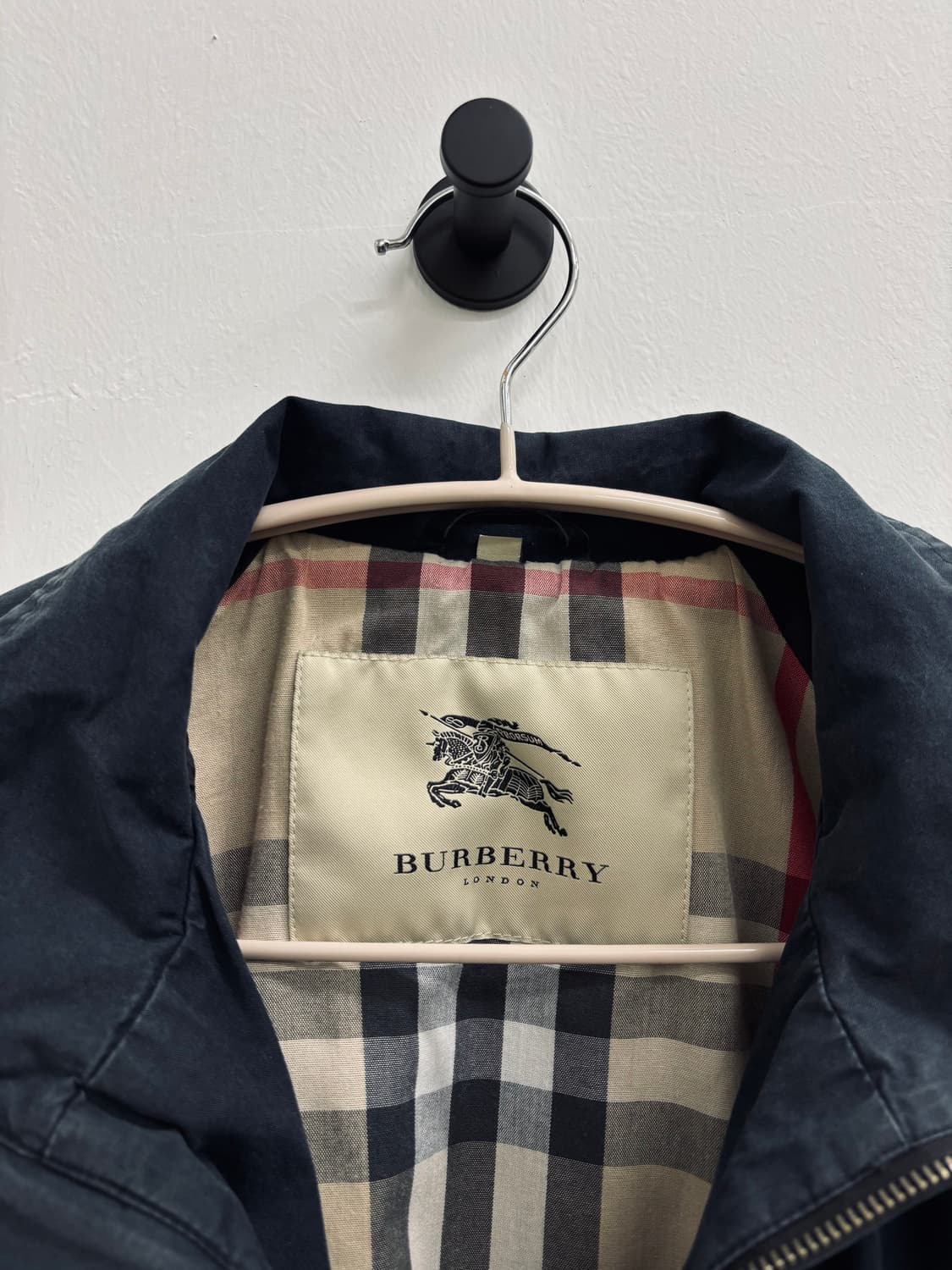 BURBERRY 버버리 런던 체크 안감 블루종 자켓 상품이미지3