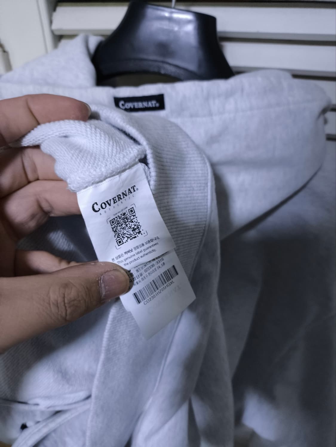 오버핏XL 커버낫 버튼 후드 상품이미지7