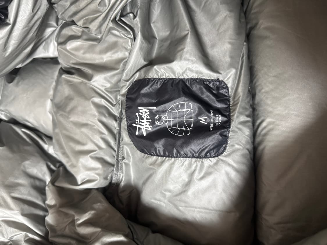 m) 스투시 다운 파카 마이크로 립스탑 팬텀 블랙 상품이미지2