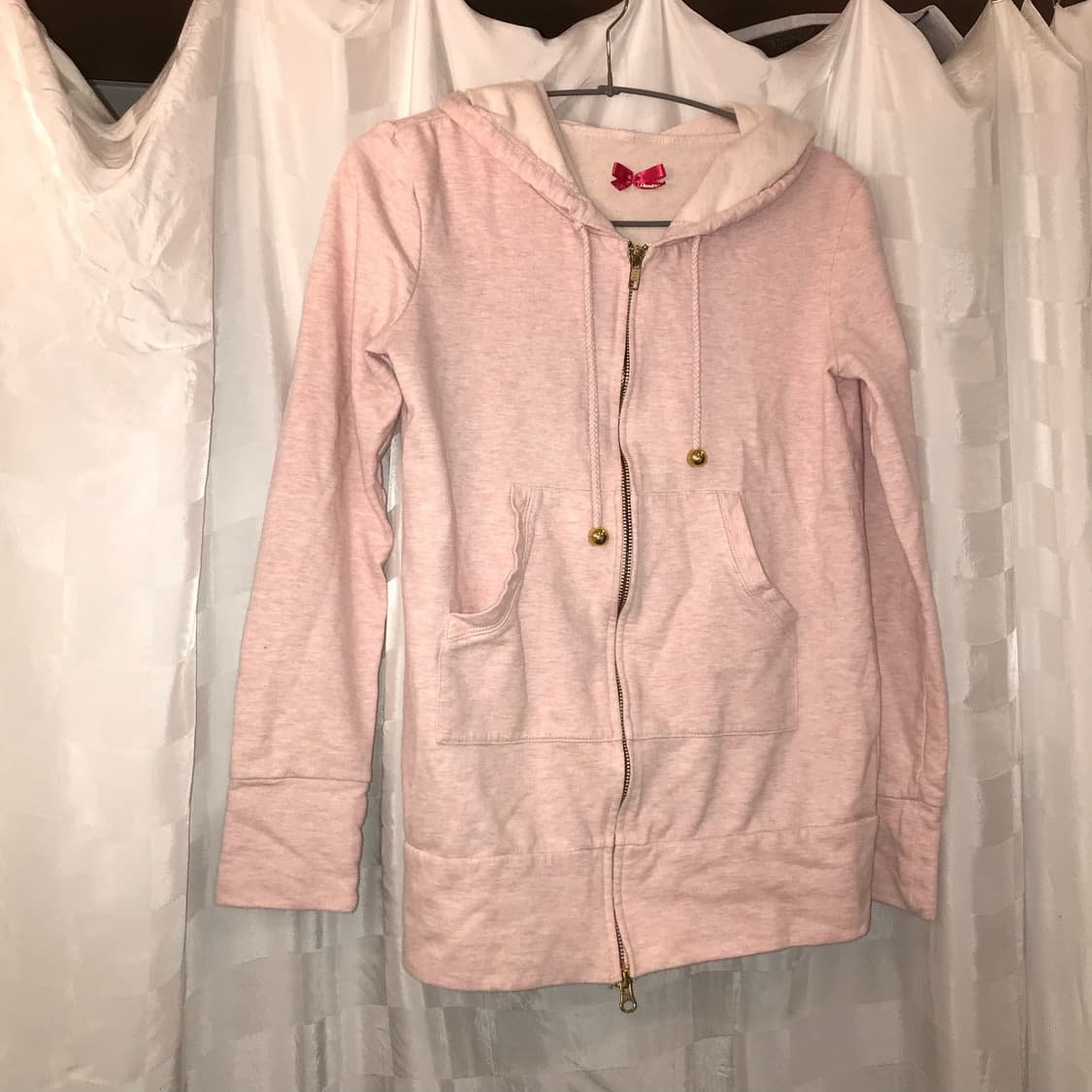 Dazzlin 다즐린 라떼갸루 딸기우유 투웨이 후드집업 상품이미지2