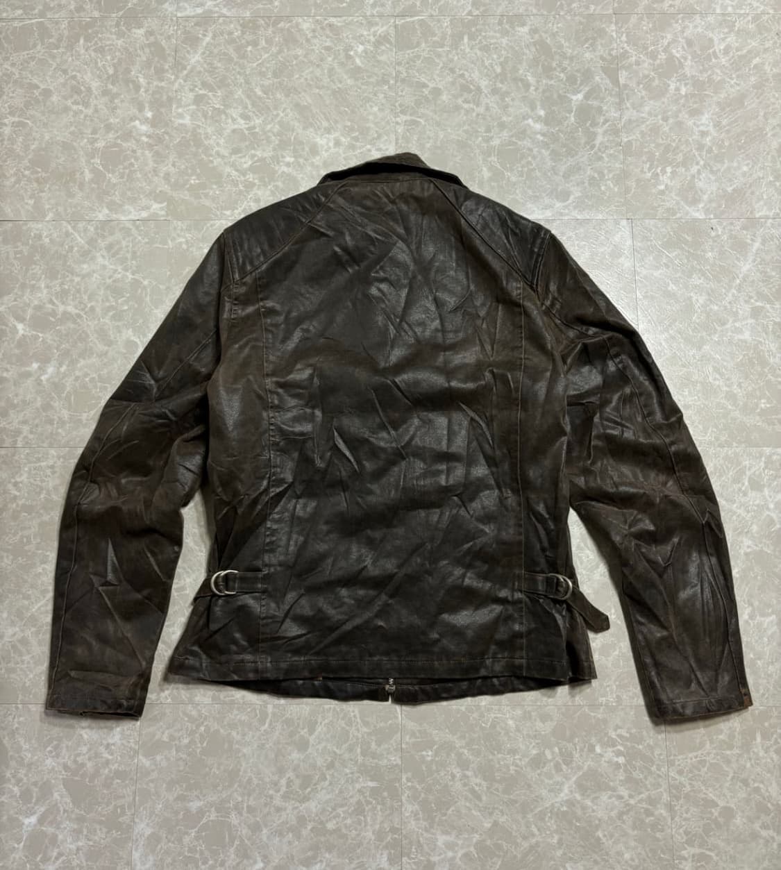 Leopard brown SheepSkin Leather jacket 상품이미지3