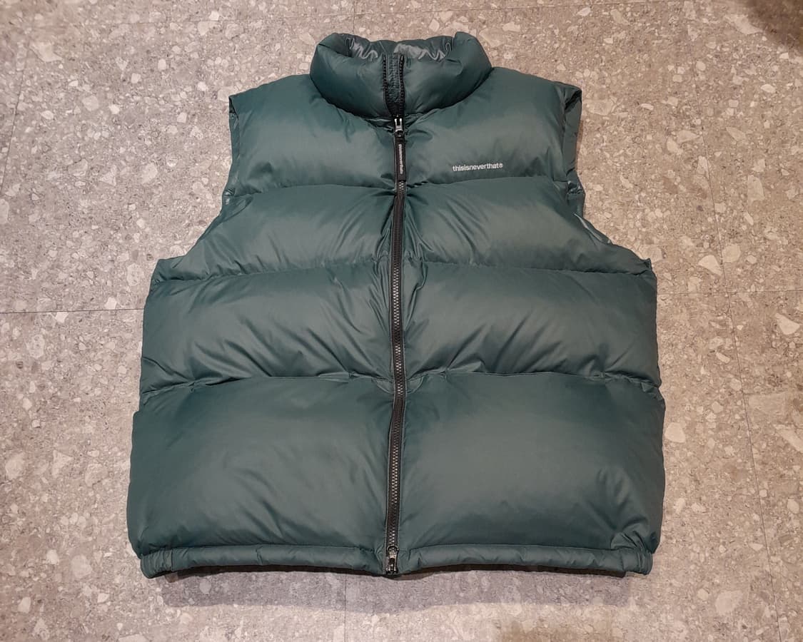 💥디스이즈네버댓 퍼텍스 패딩 베스트 다크그린 (XL) 상품이미지1