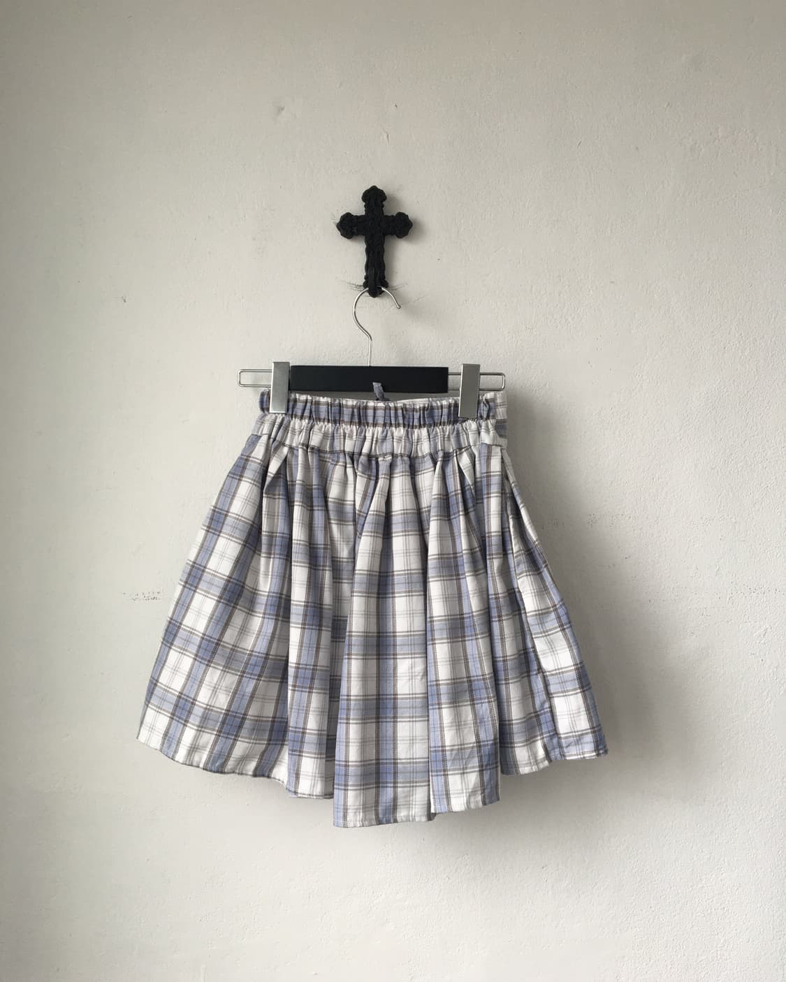 Lace up check pattern short 상품이미지2