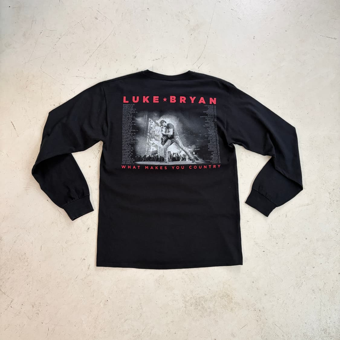 JERZEES 루크 브라이언 콘서트 투어 롱슬리브 M 상품이미지1