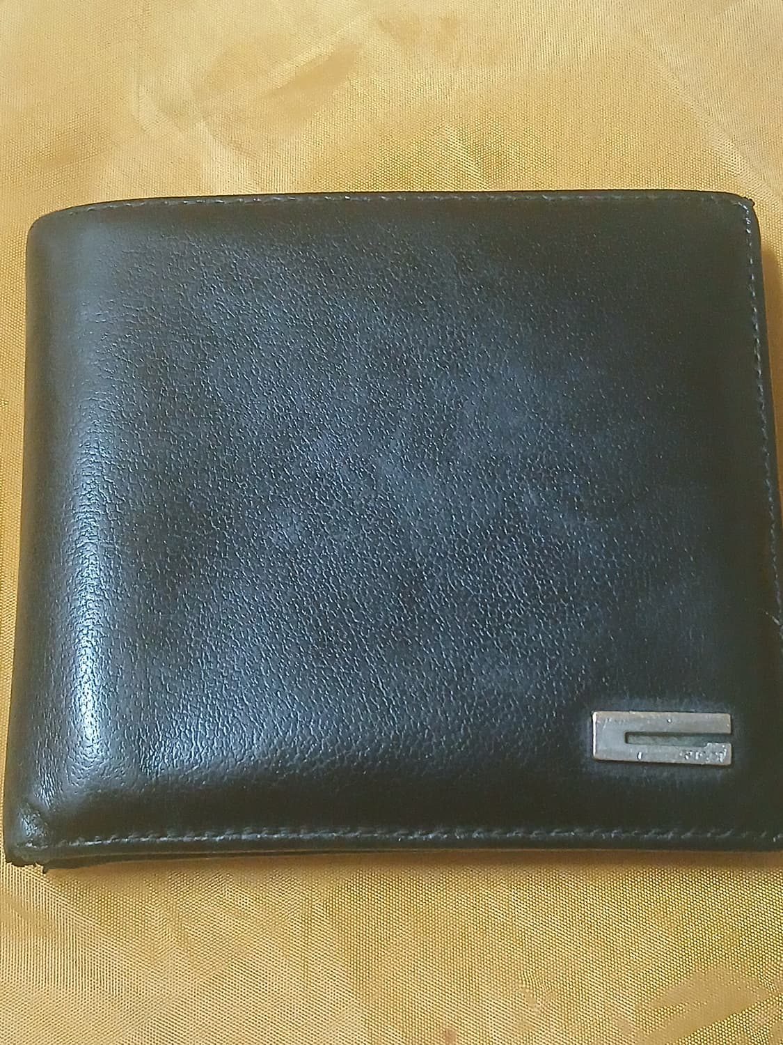 구찌 블랙 레더 반지갑 G Leather bifold wallet 상품이미지1