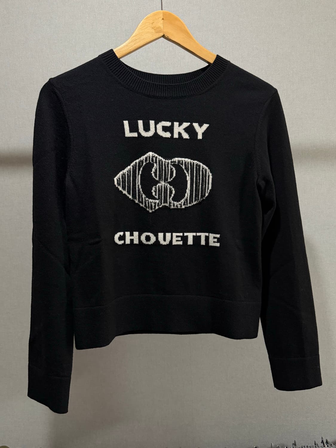 럭키슈에뜨 니트 36사이즈 블랙 상품이미지1