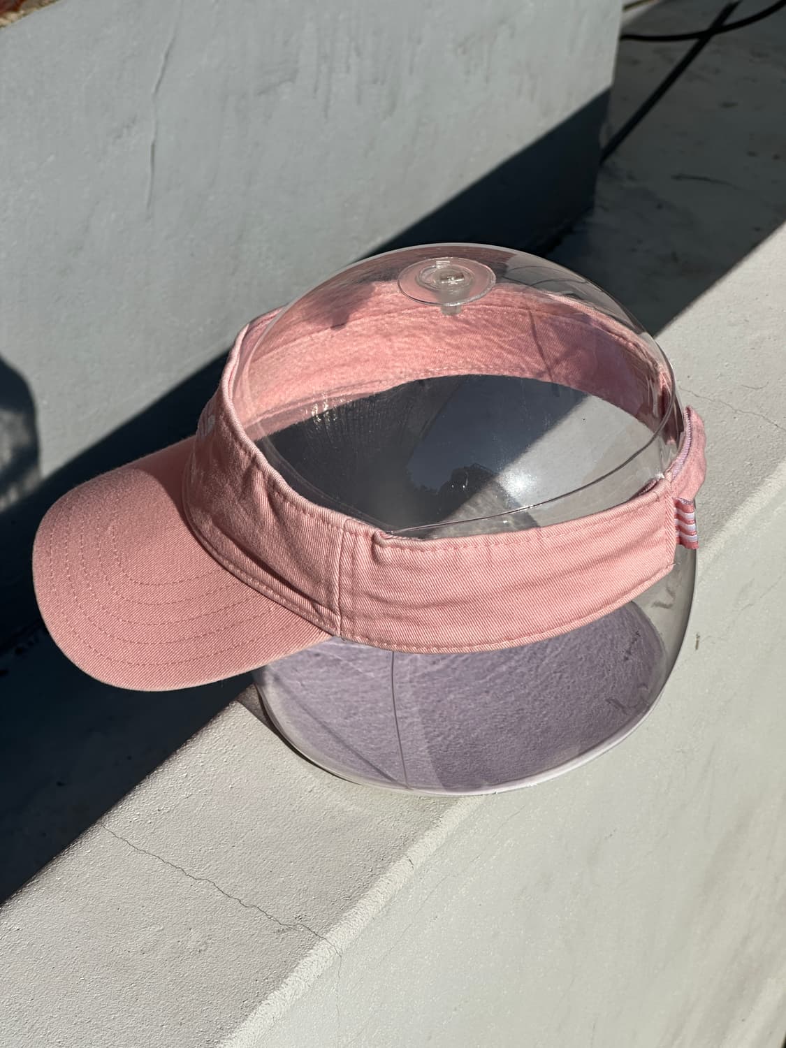 [F] 아디다스 로고 핑크 썬바이저 썬캡 모자 상품이미지3