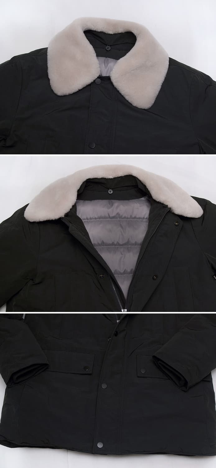 에피그램 양털카라 시어링 구스다운 패딩 자켓 (M 100) 상품이미지4