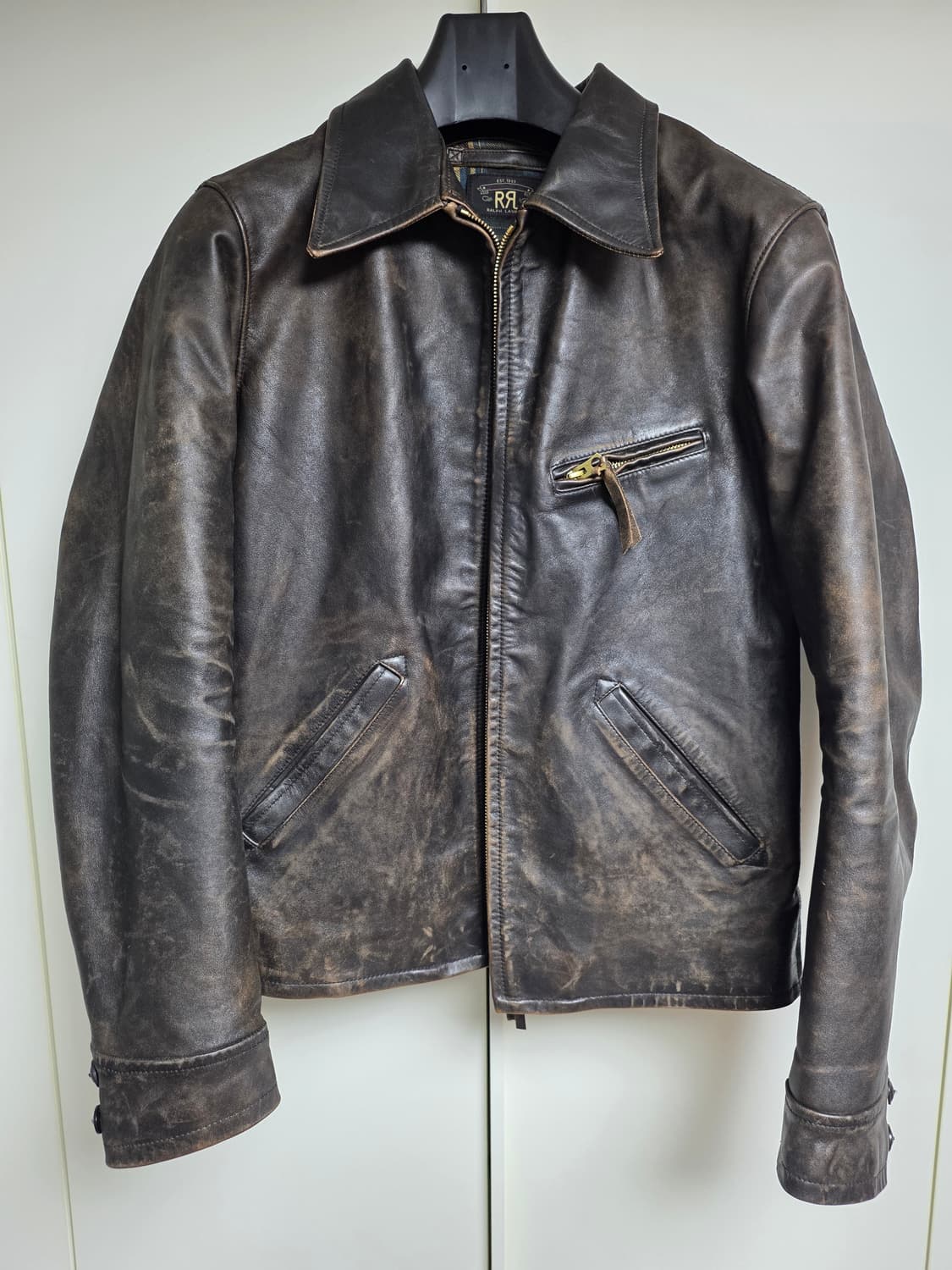 RRL 더블알엘 뉴스보이 가죽자켓 S 상품이미지1