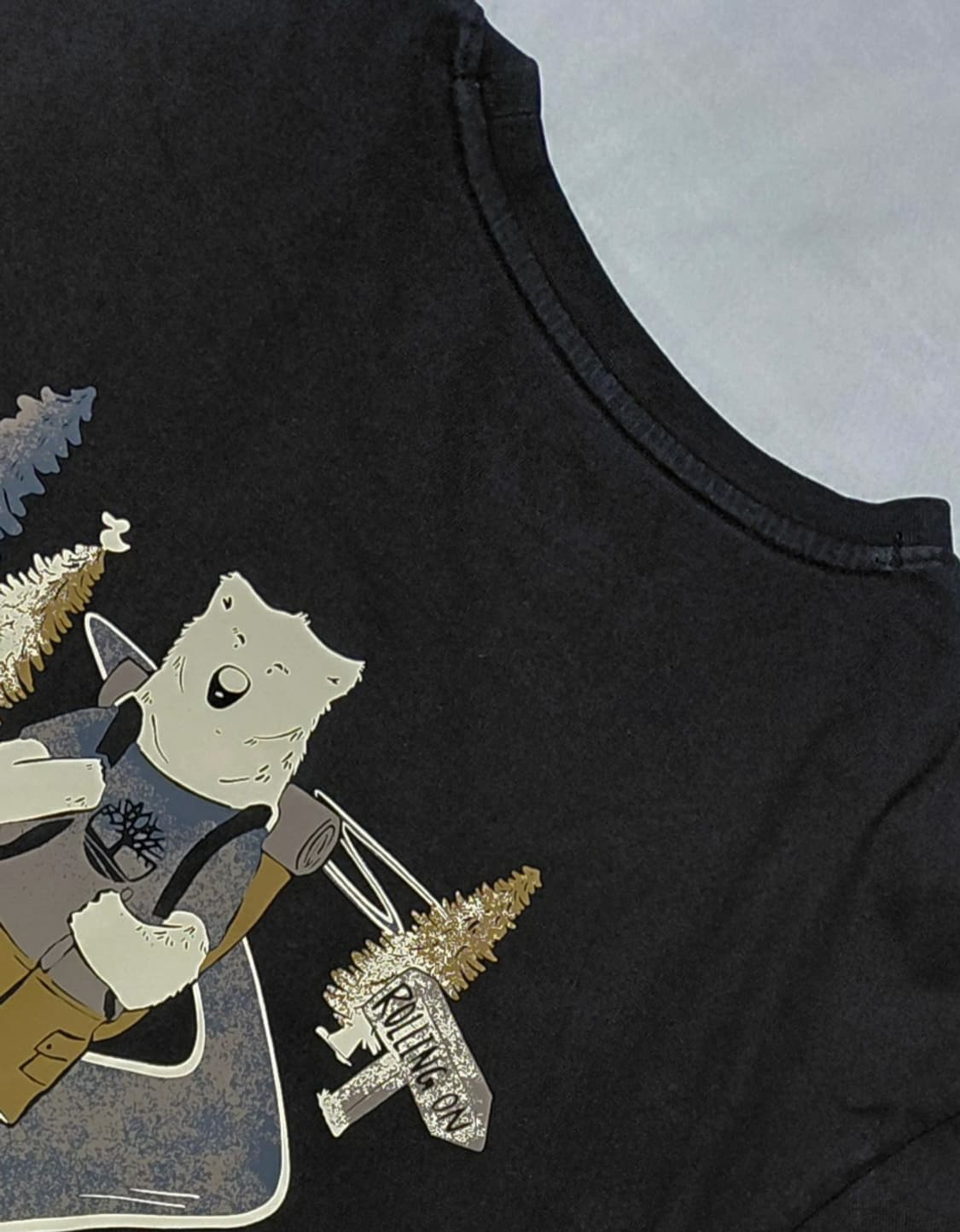 [M/95] 팀버랜드 하이킹 베어 그래픽 반팔 티셔츠 (블랙/24년형) 상품이미지8