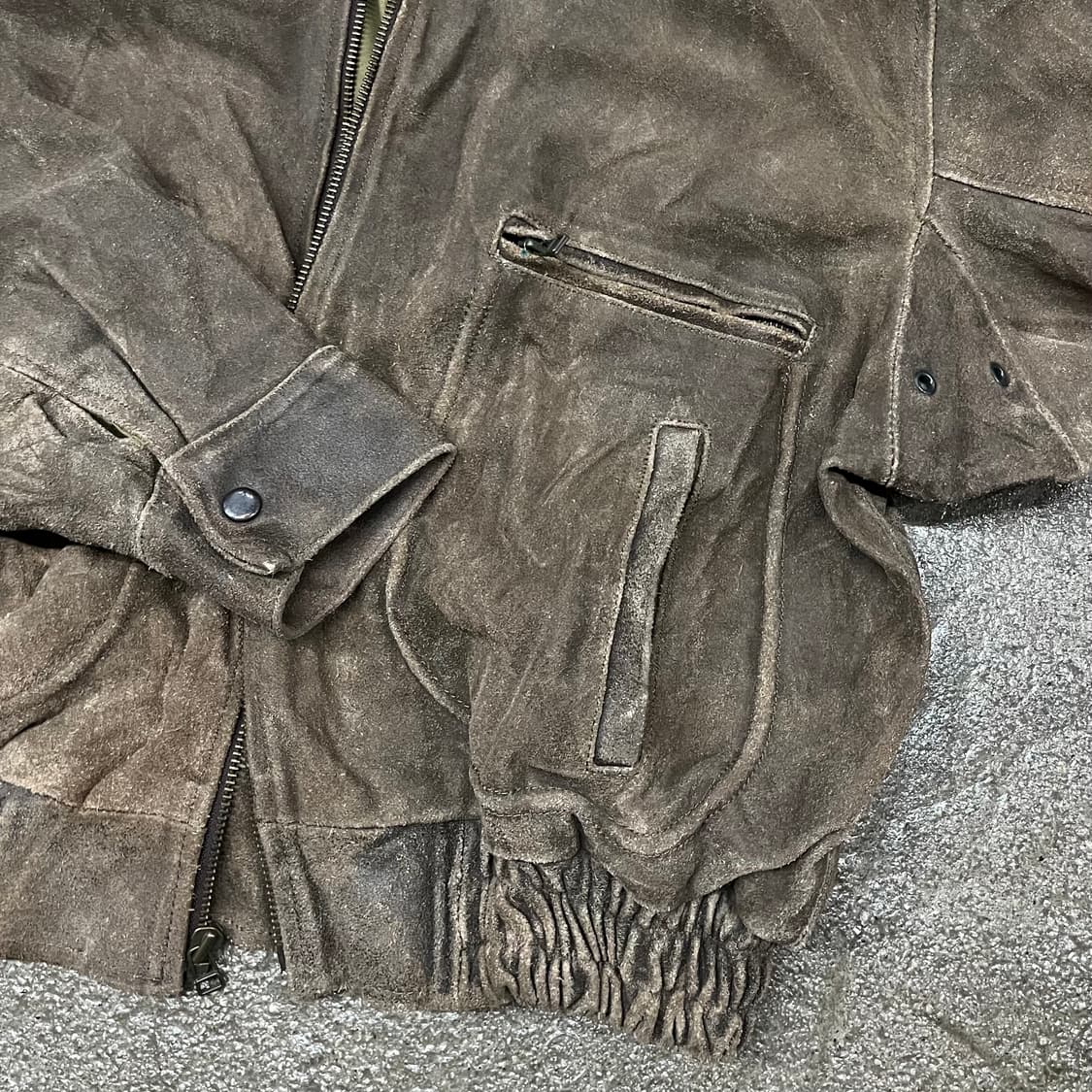 윌슨 레더 스웨이드 봄버 자켓 (105-110) 상품이미지2