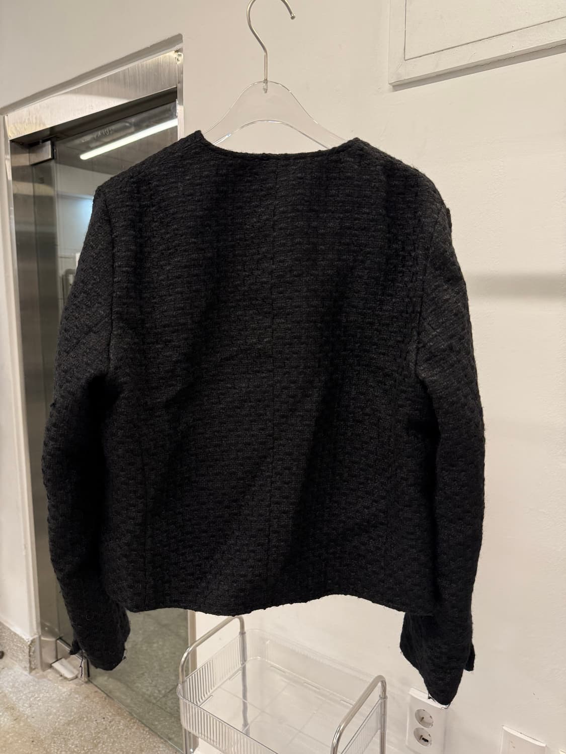 ZARA Black tweed blazer  상품이미지4