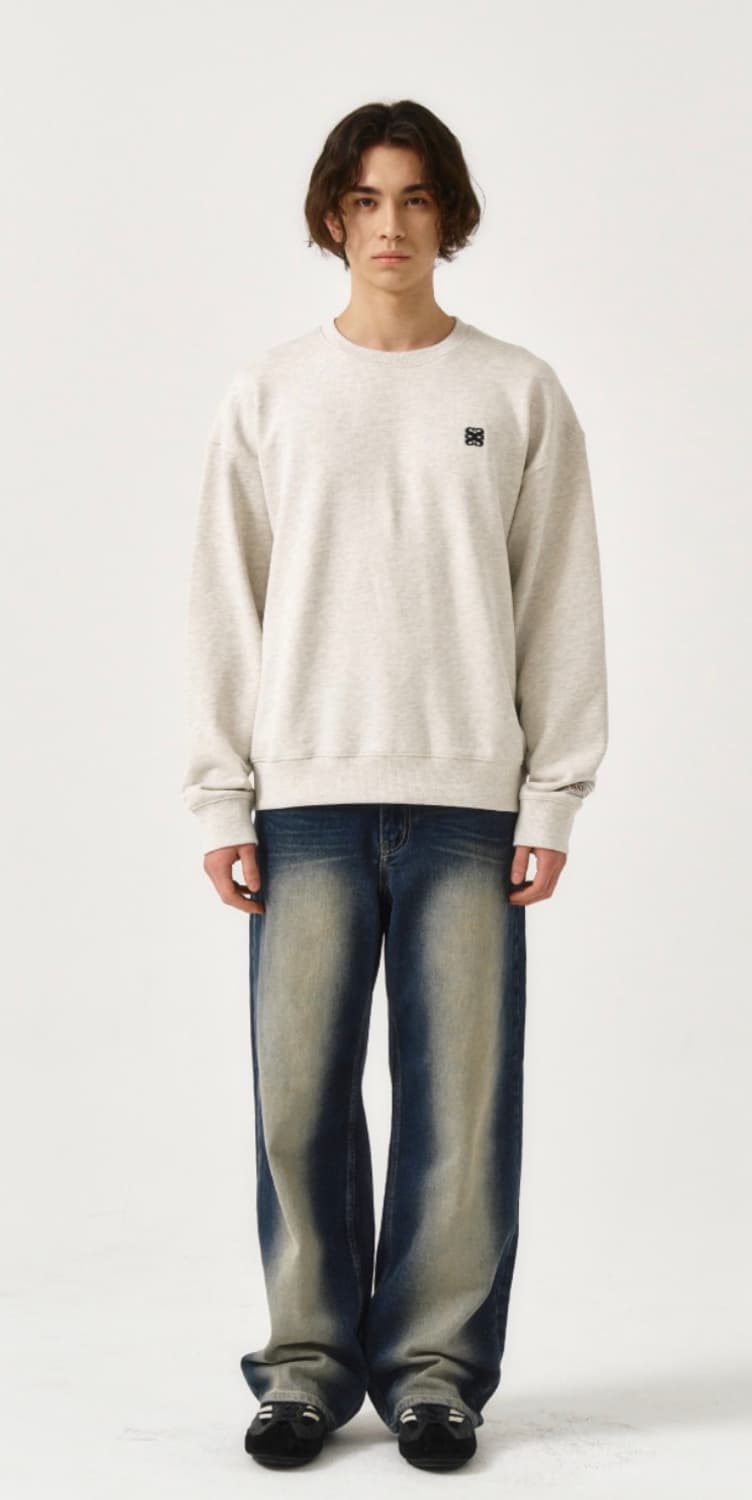 SATUR 브루클린 뉴트로 와이드 워시드 데님 팬츠 레트로 블루 상품이미지1