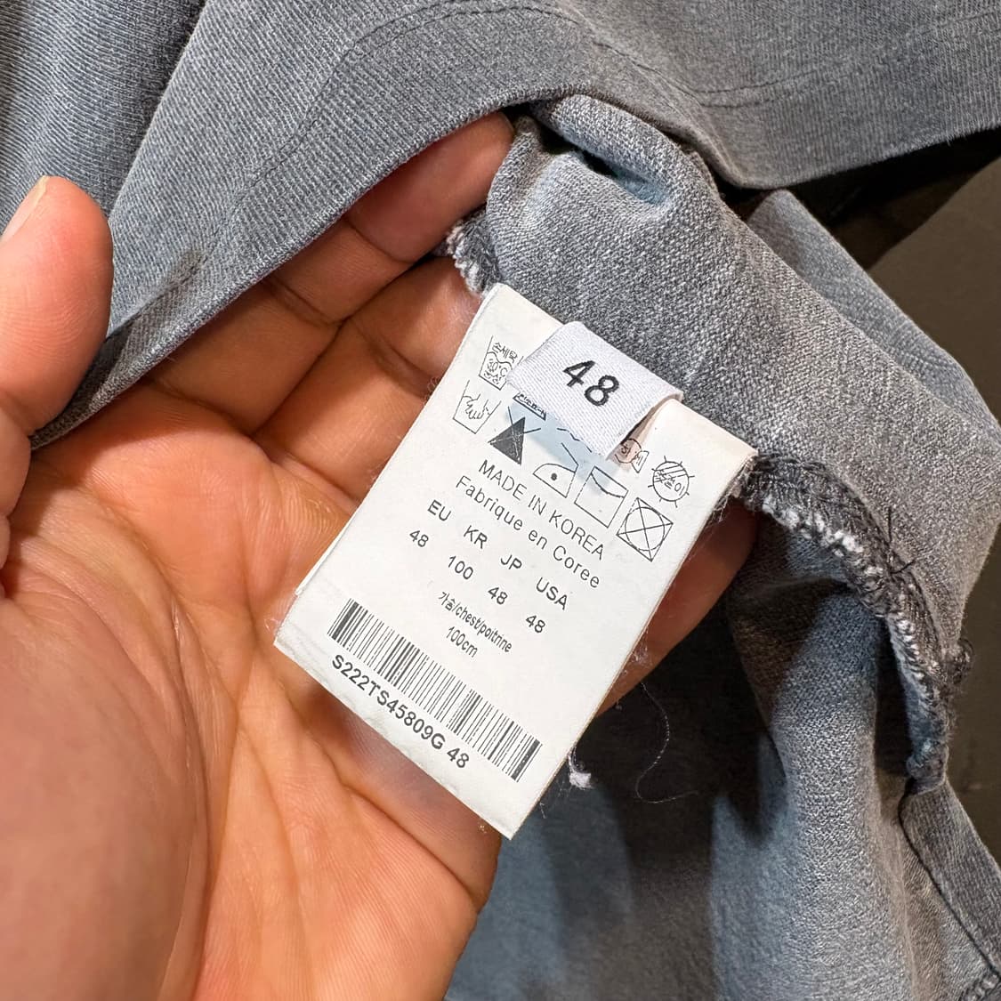 [48] SOLID HOMME 솔리드옴므 피그먼트 반팔 티셔츠 상품이미지5