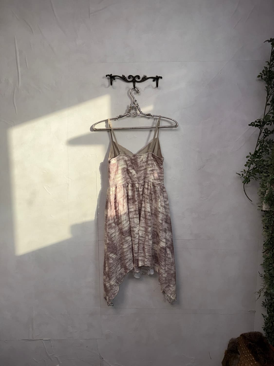 Dusty rose tie dye grunge unbalanced ops 상품이미지5