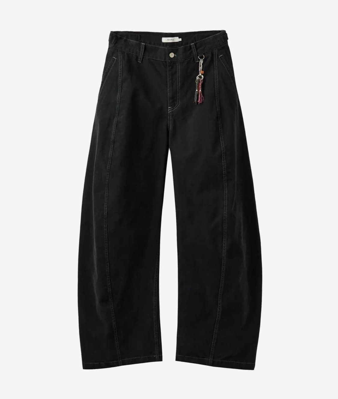 4사이즈) 아르반 파사드 코어 커브드 팬츠 느와르 블랙 상품이미지1