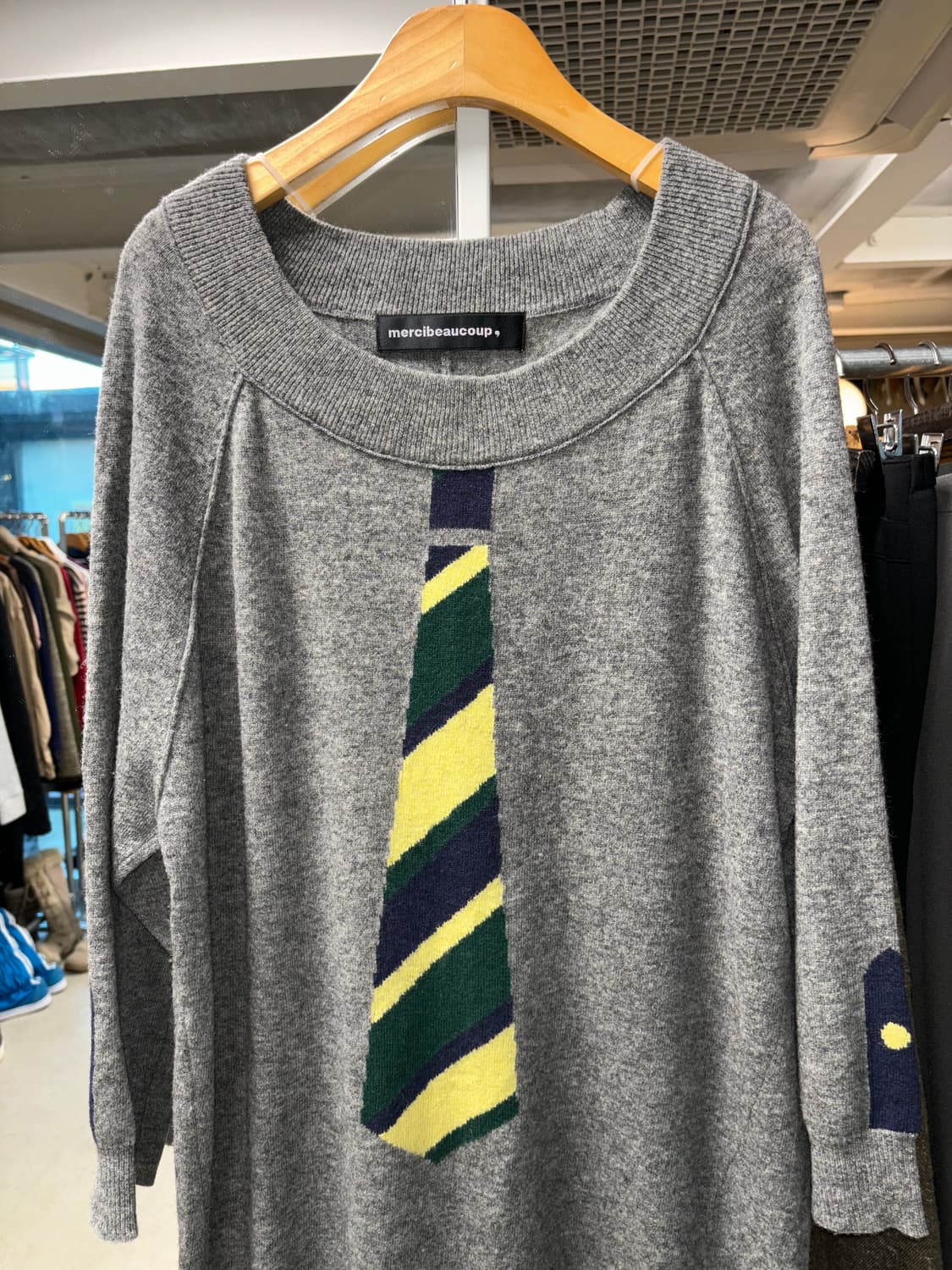 메르시보꾸 넥타이 니트 상품이미지3