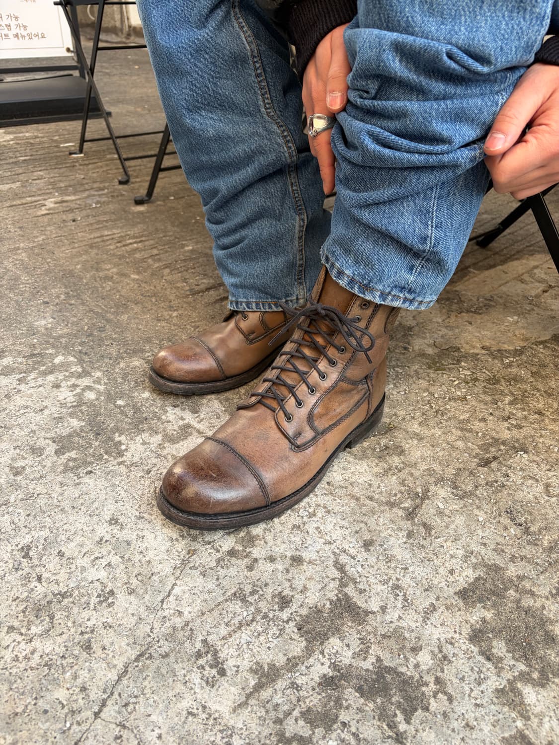 00’s Harley Davidson black label boots 상품이미지2