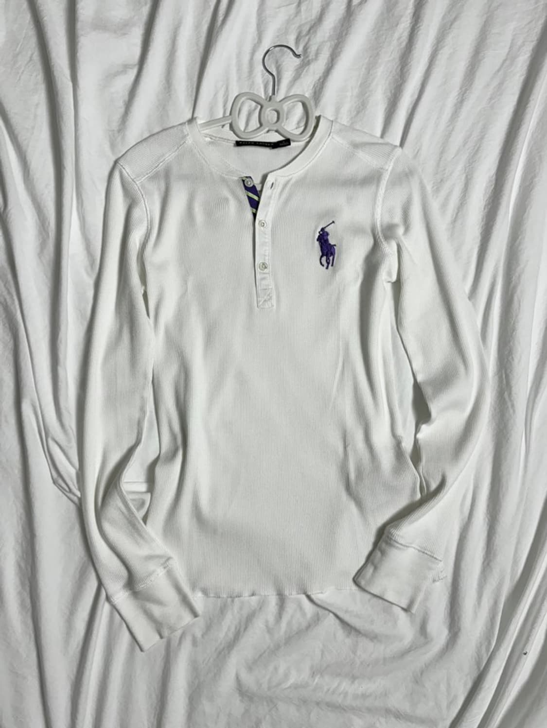 폴로 화이트 롱슬리브 상품이미지3