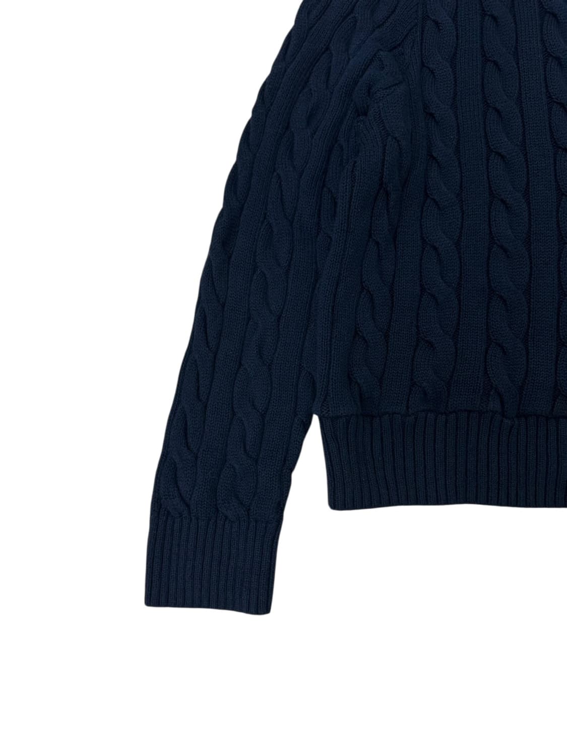 폴로 케이블니트 네이비 (L)  상품이미지5