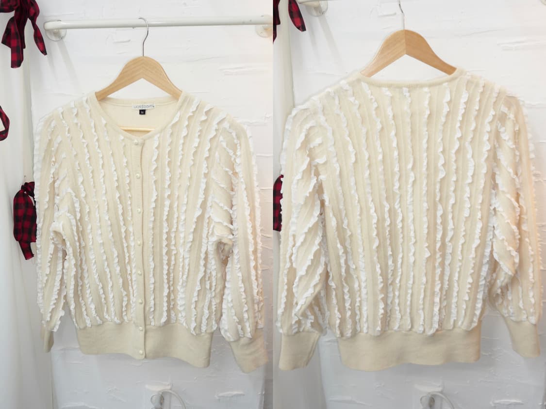 cream cascade knit cardigan 상품이미지7