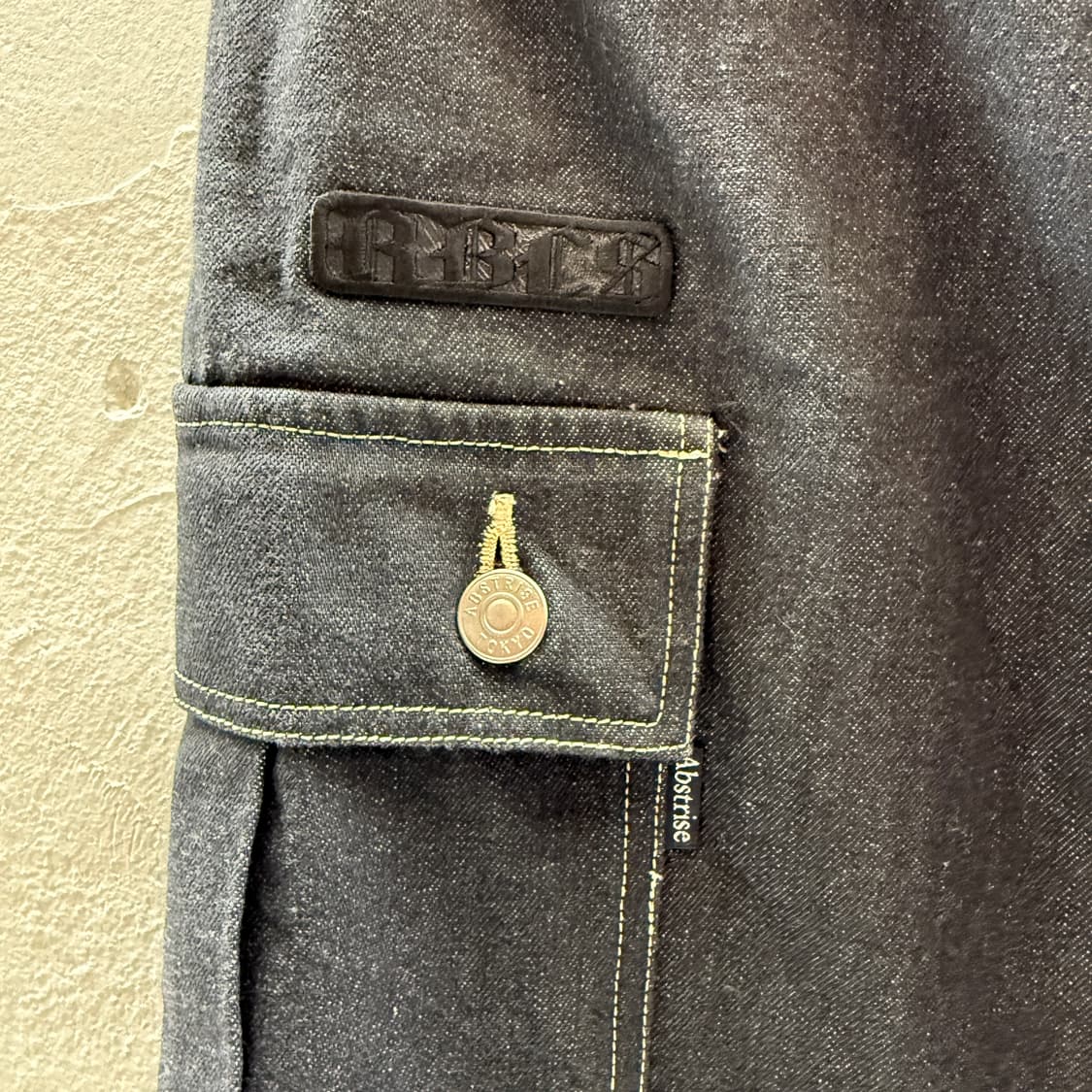 abstrise 블랙 카고데님 상품이미지5