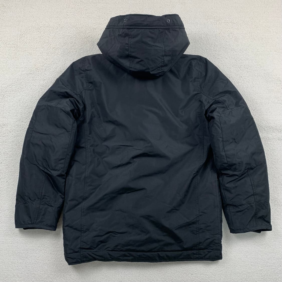 아베크롬비 패치로고 립스탑 폴리쉘 후드 파카 블랙 상품이미지3