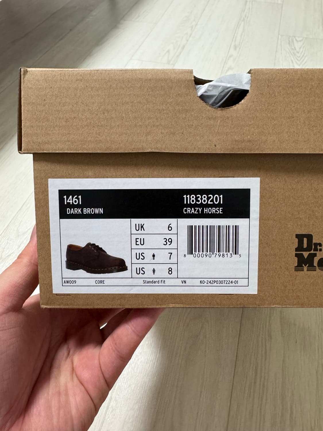 닥터마틴 1461 3홀 빈티지브라운 / 11838201 상품이미지6