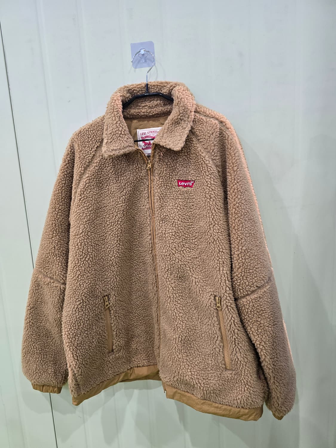 리바이스 브라운 뽀글이 플리스 자켓 L 상품이미지1