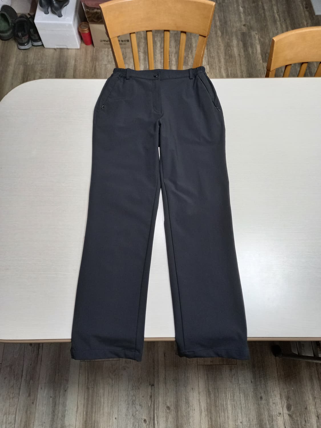 27 asics Kor 봄여름용 스판 아웃도어팬츠 블랙 27-625 상품이미지1