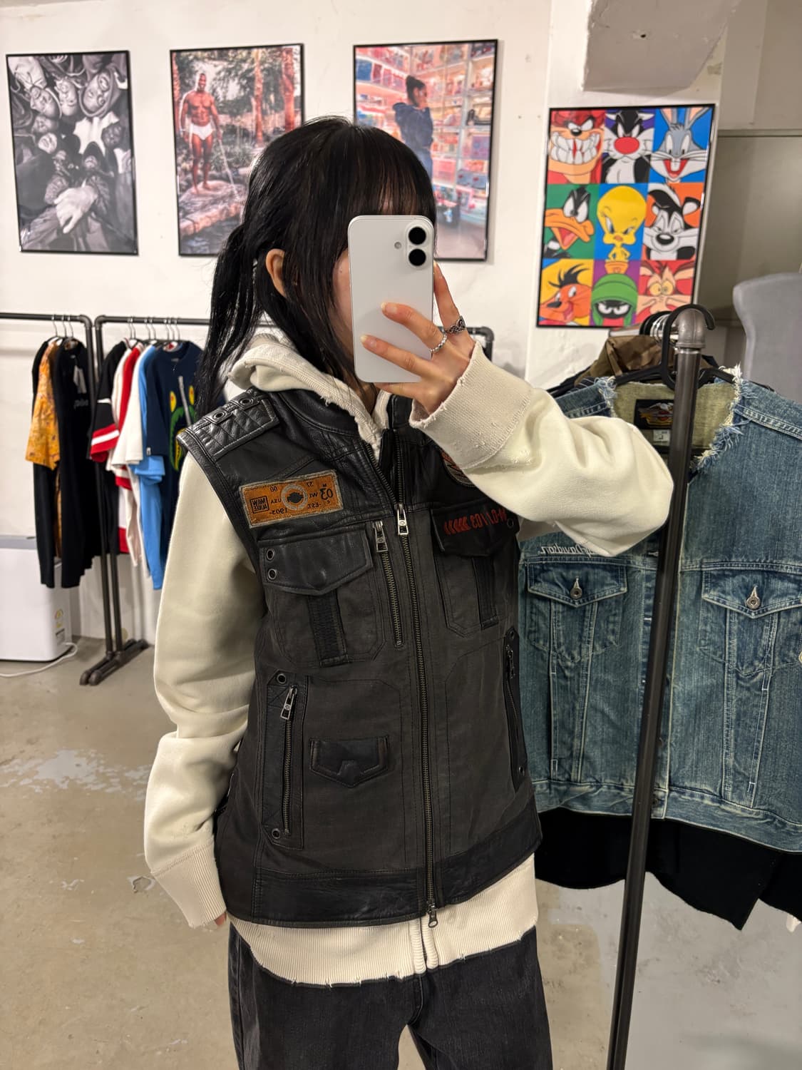 할리데이비슨 가죽 조끼 상품이미지4