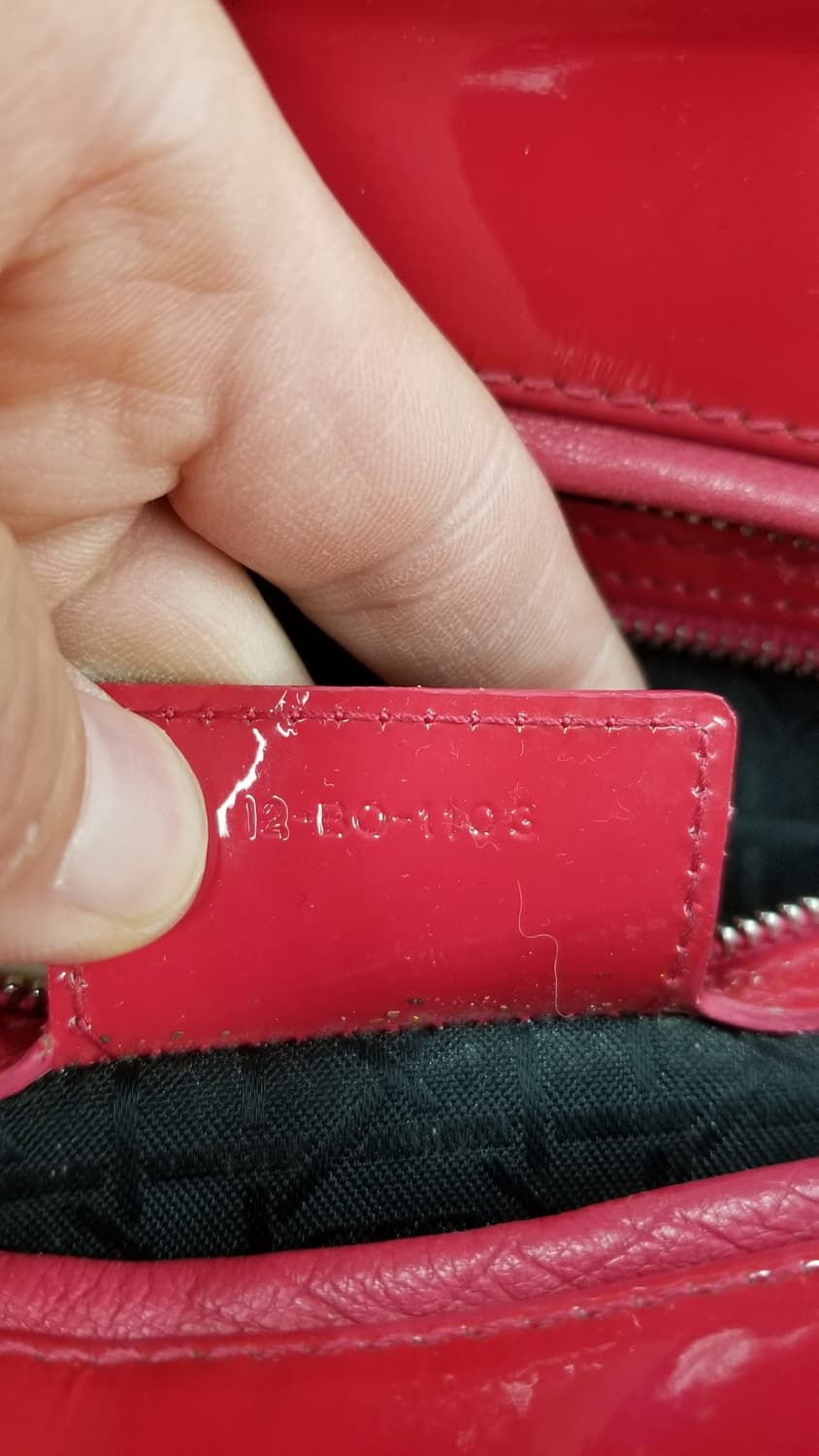 디올 레이디 디올 라지 레드 에나멜 상품이미지9