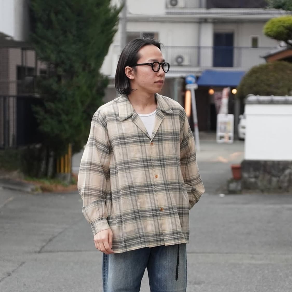 26ss THOM OPEN-COLLAR SHIRT 상품이미지1