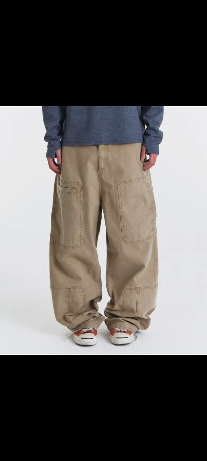 M)기철 Asym Vintage Cargo Pants (Beige) 상품이미지1