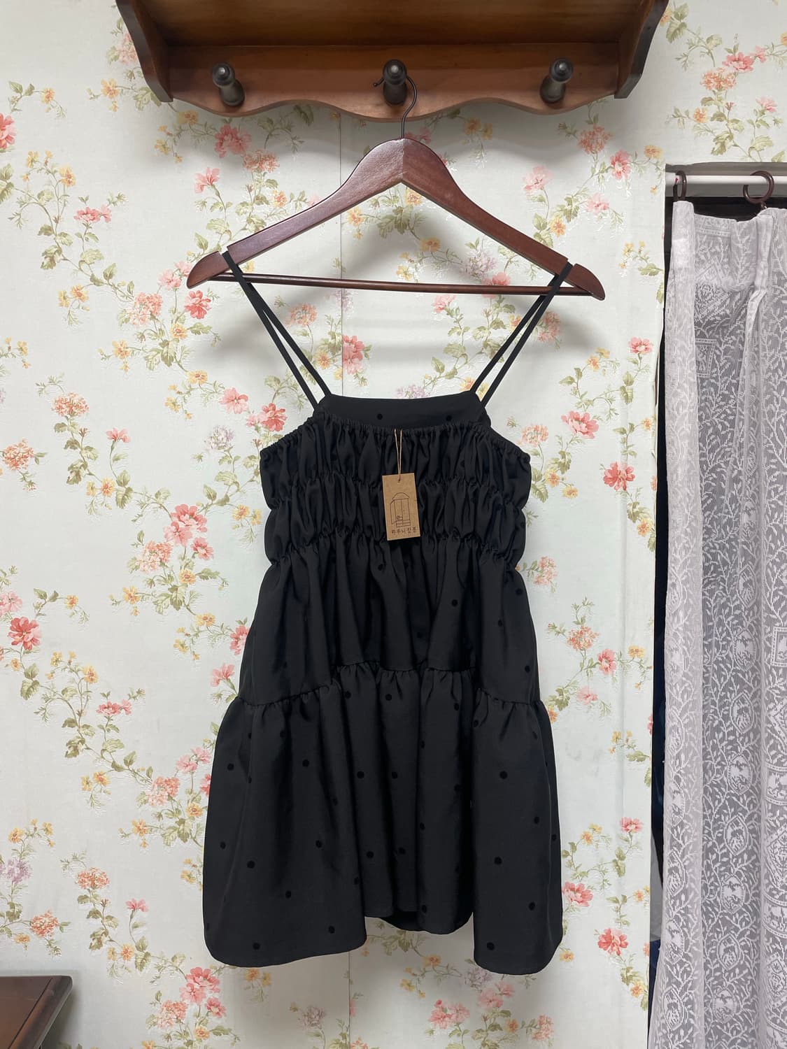 도트 미니 나시 원피스 상품이미지2