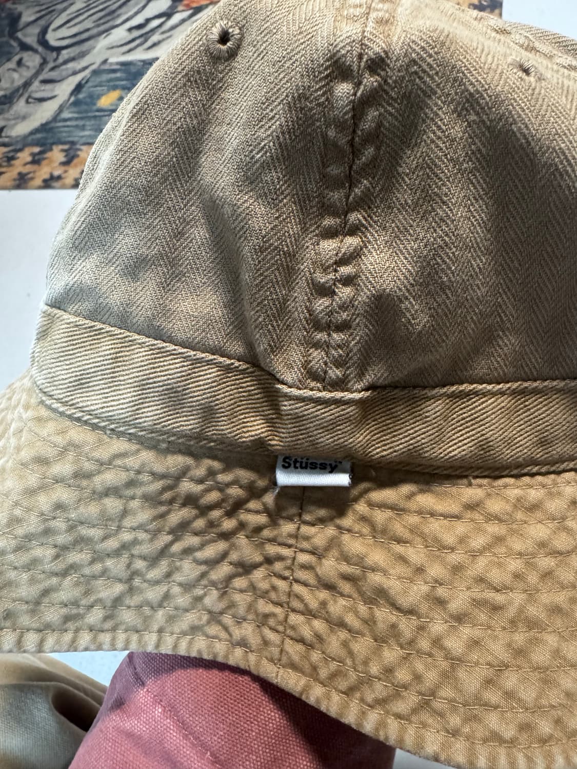 스투시 빈티지 버킷햇 베이지 m 상품이미지2