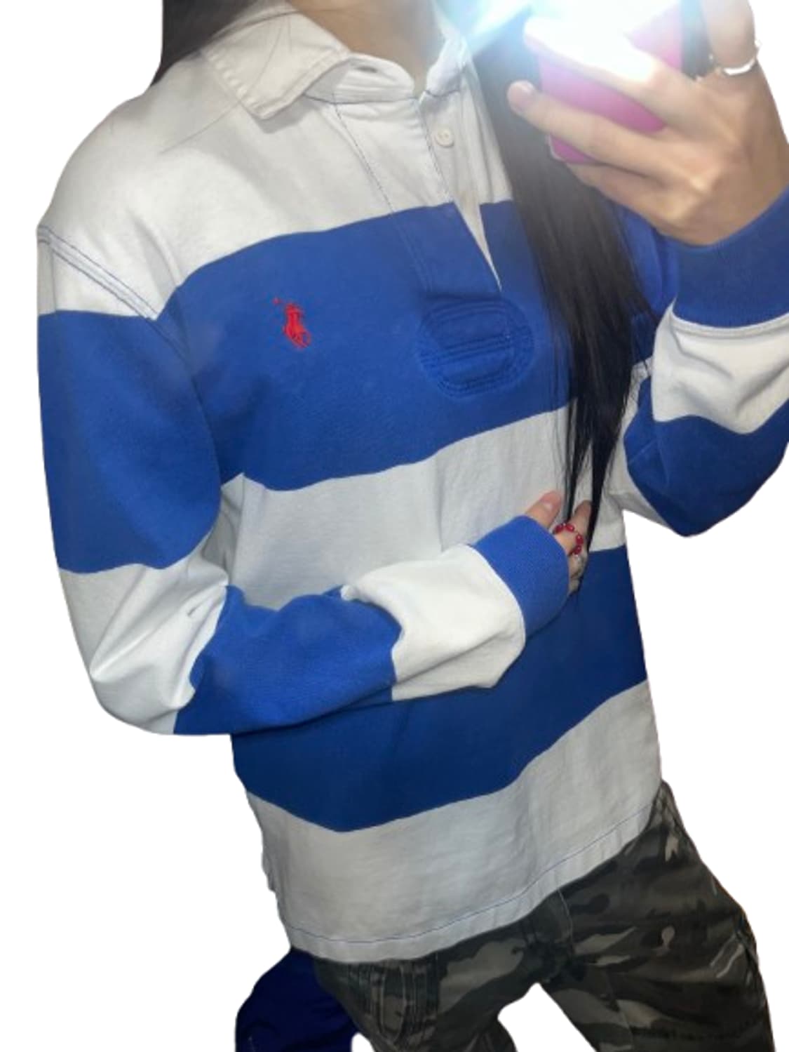 폴로 배색 럭비 셔츠 상품이미지1