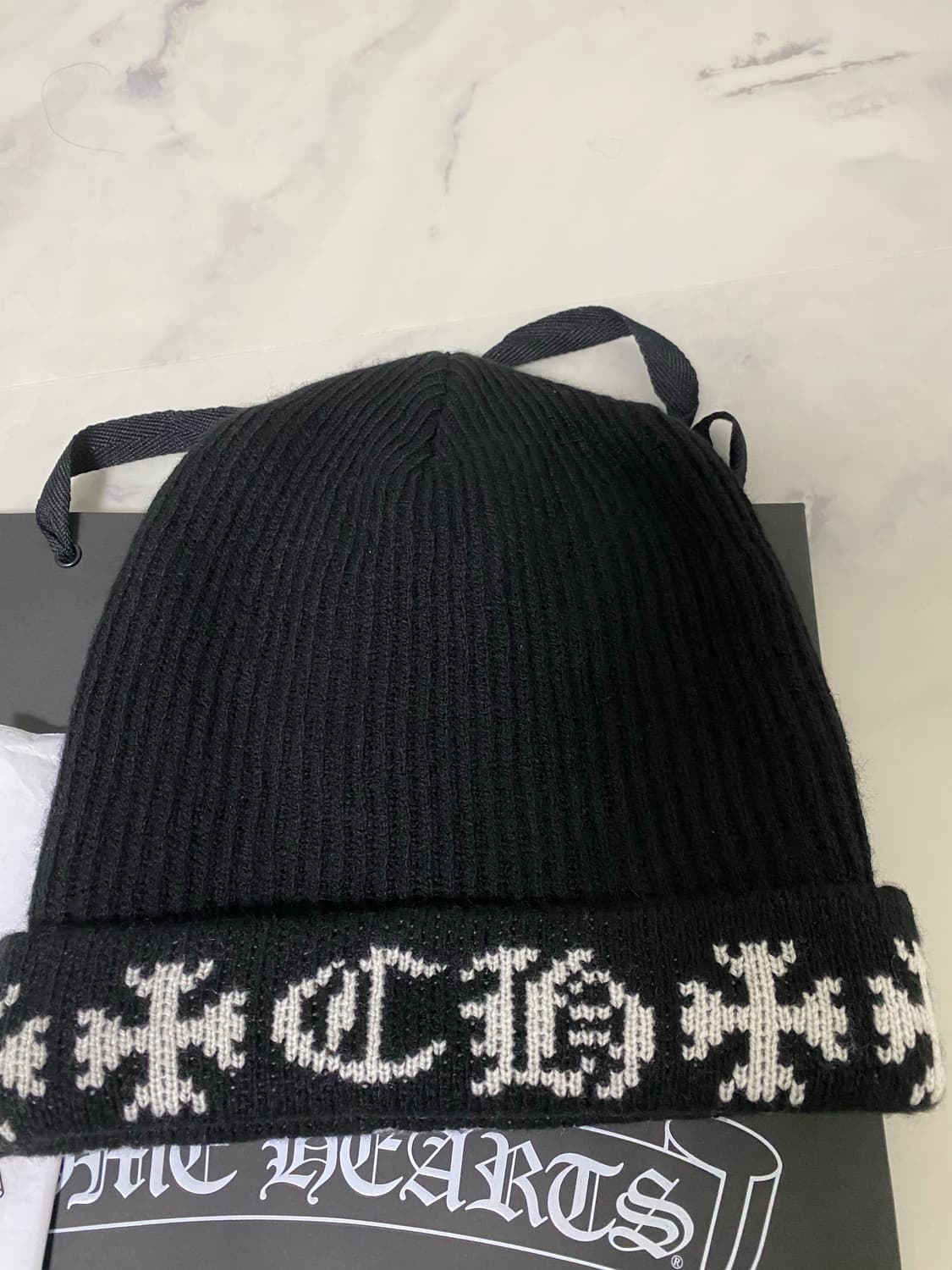 (새제품) 크롬하츠 빅대디 비니 블랙 상품이미지2