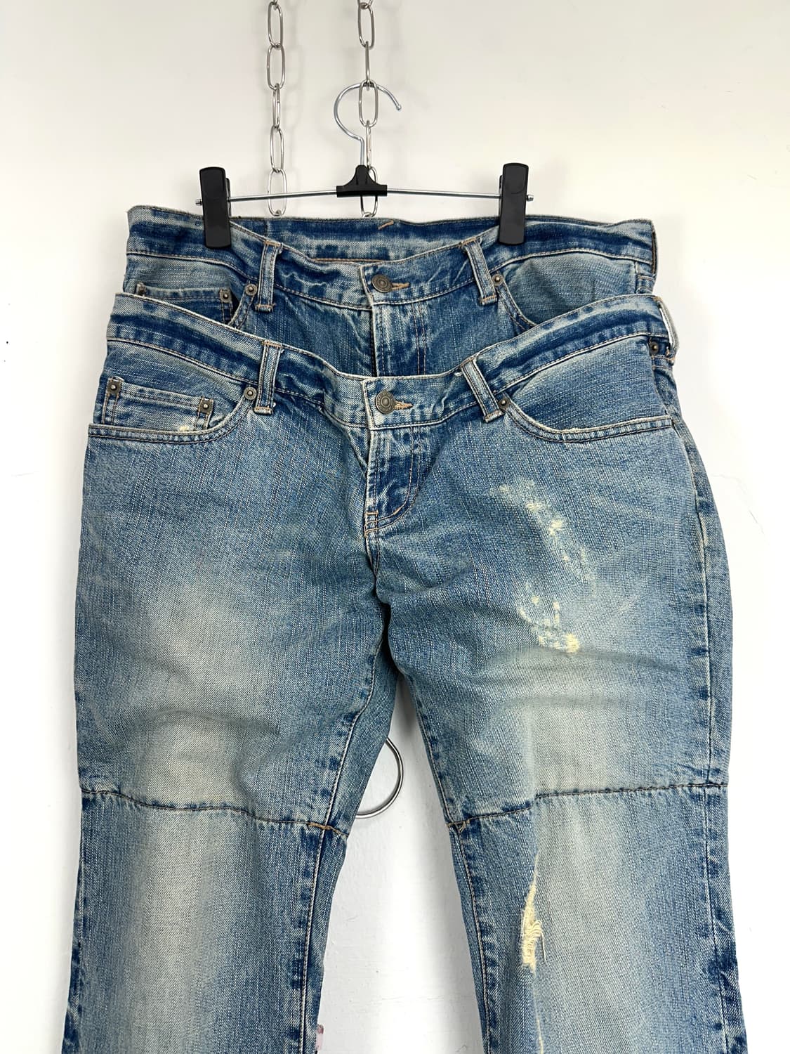 PPFM Double Waist Distressed Denim 상품이미지5
