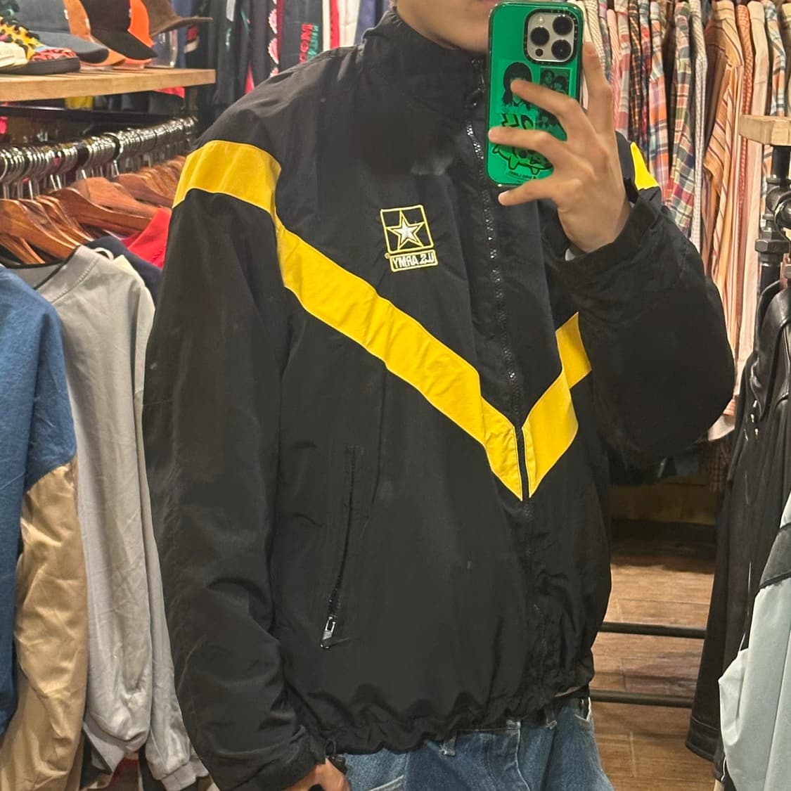 [HI] 아미 바람막이 블랙/옐로우 상품이미지4