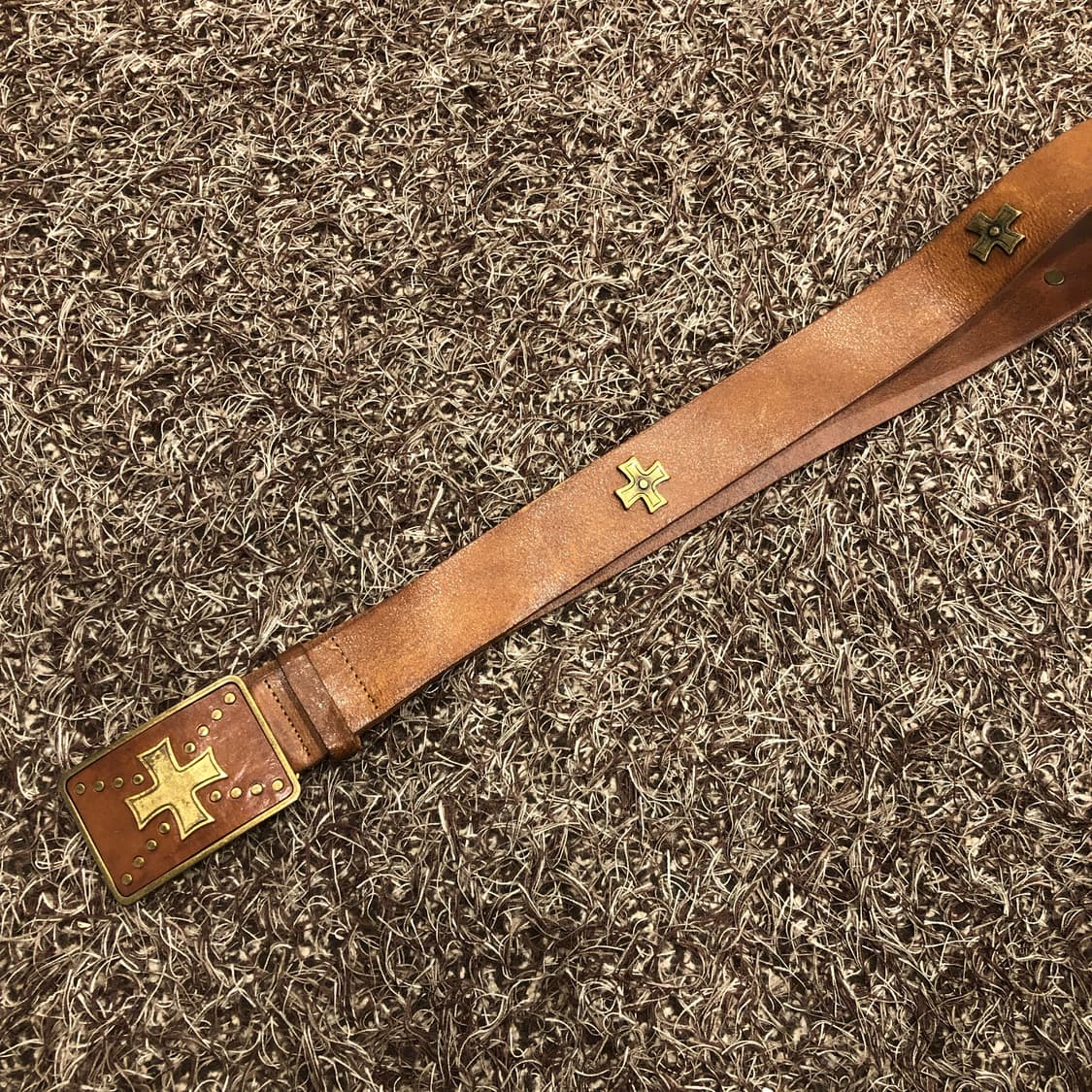 빈티지 웨스턴 버클 레더 벨트 상품이미지3