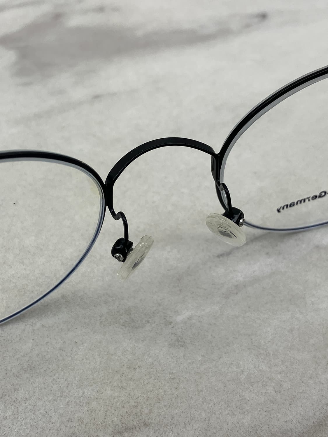 B39 흄 HUM 블랙 라운드 역산각 메탈테 안경 상품이미지4